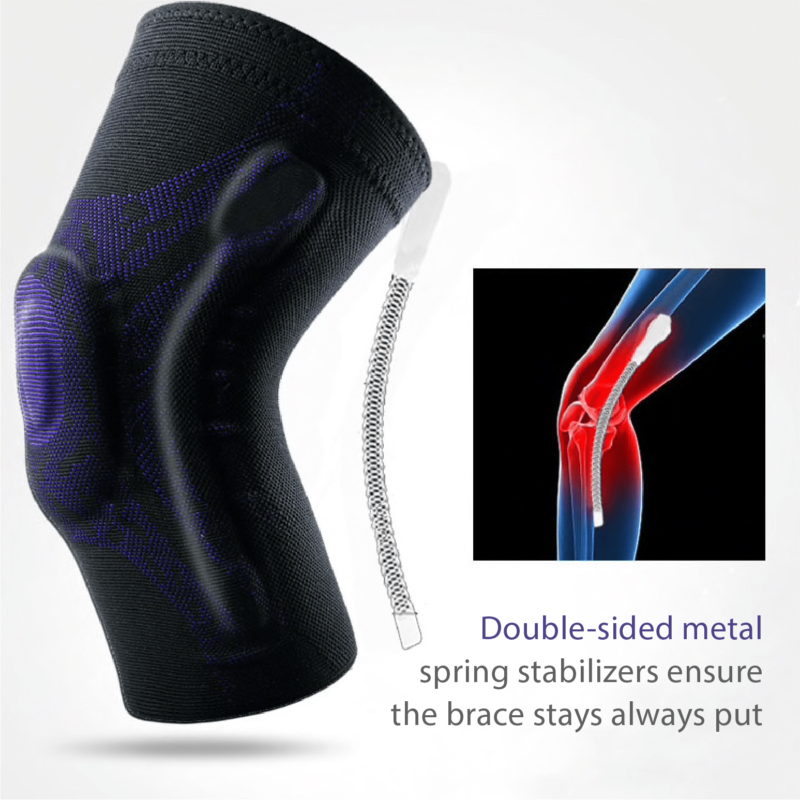 Genouillère de compression avec rembourrage en silicone – Image 3